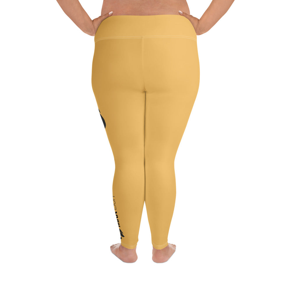 0304 Plus Leggings, Solid Gold