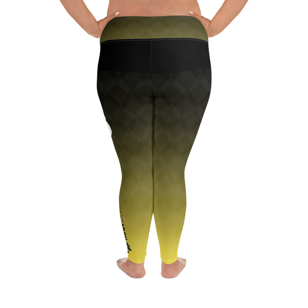 0304 Plus Leggings, Gradient Yellow to Black