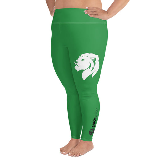 Solid Green, 0304 Plus Leggings