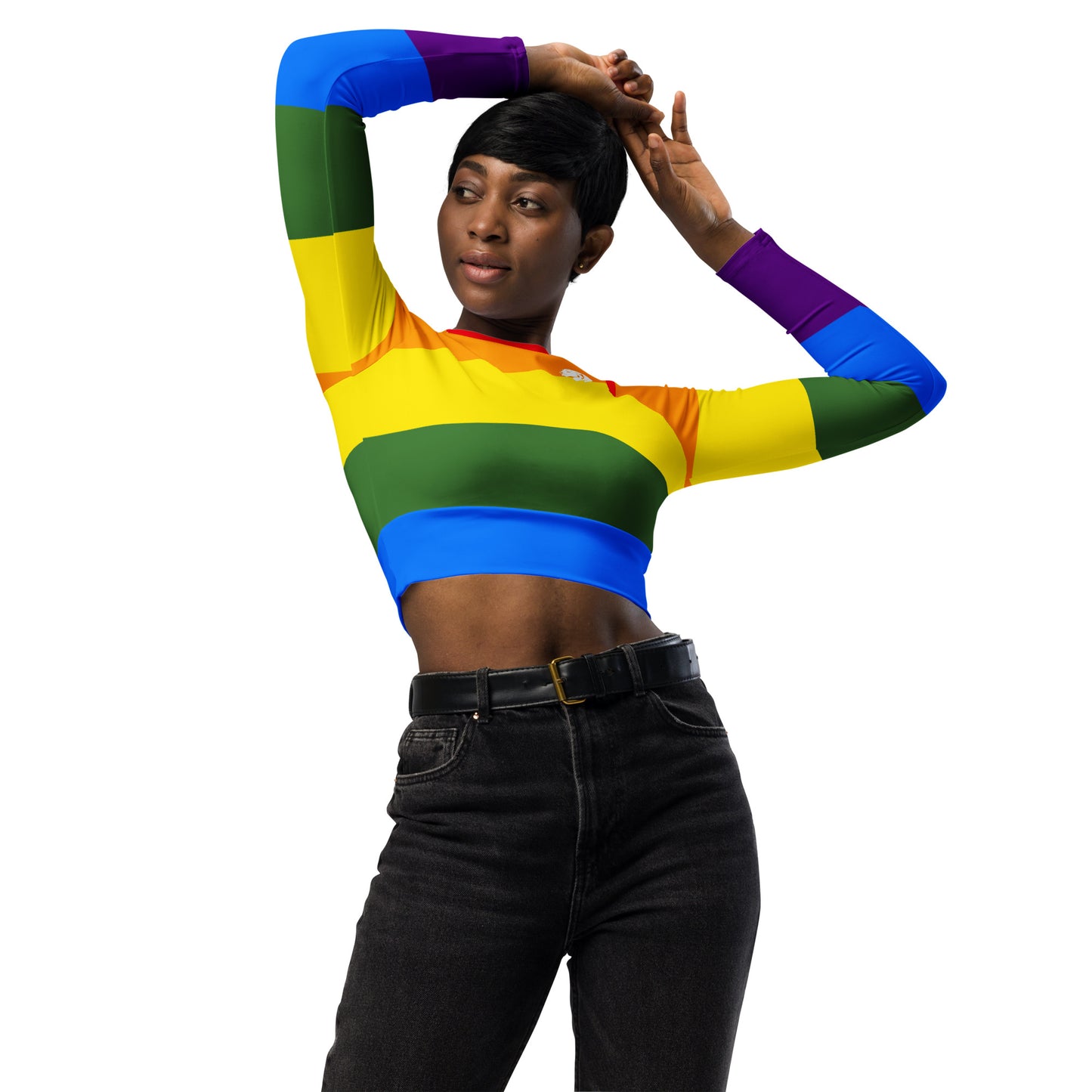 0103 Long-Sleeve Crop Top, Pride, 02