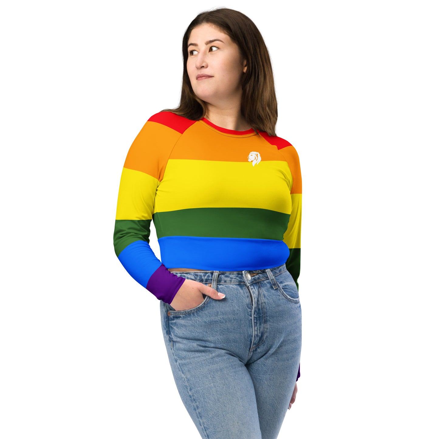 0103 Long-Sleeve Crop Top, Pride, 02