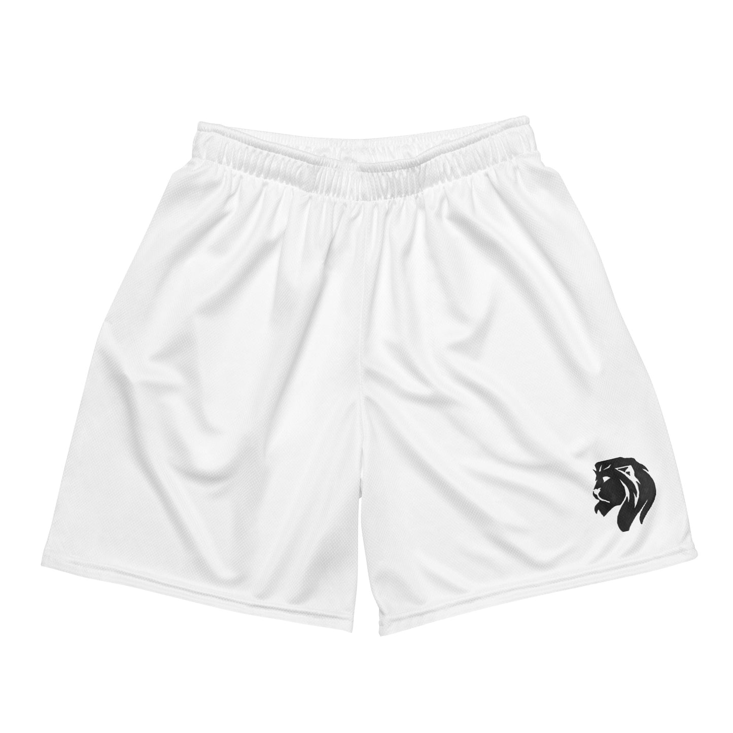 0201 Unisex Mesh Shorts, Solid White, 02