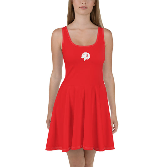 Solid Red, 0403 Skater Dress, 02