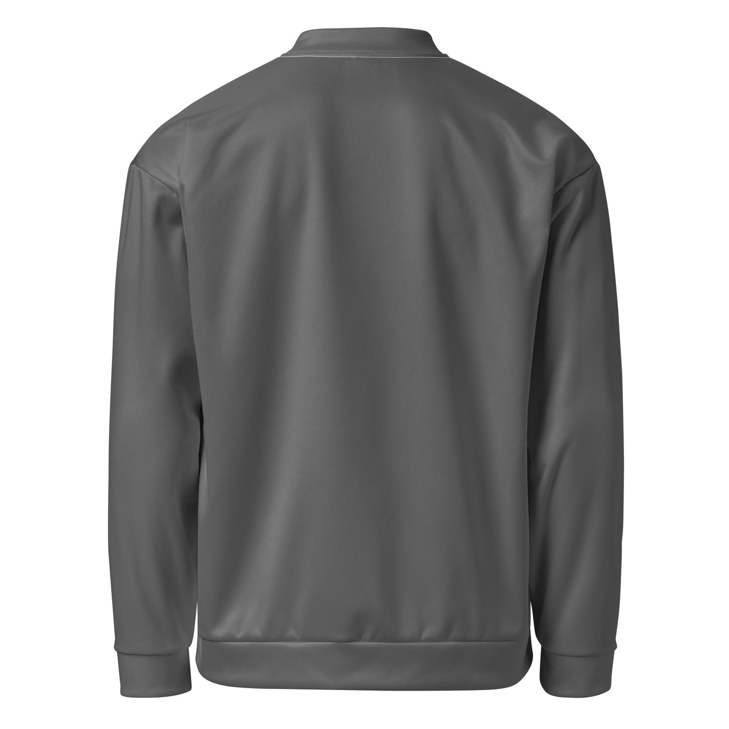 0601c Unisex Bomber Jacket, Solid Grey, 02