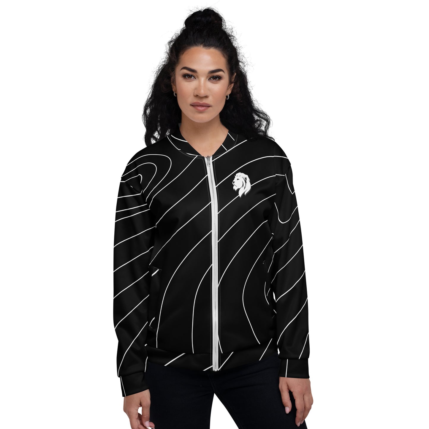 0601c Unisex Bomber Jacket, Abstract 87, 03