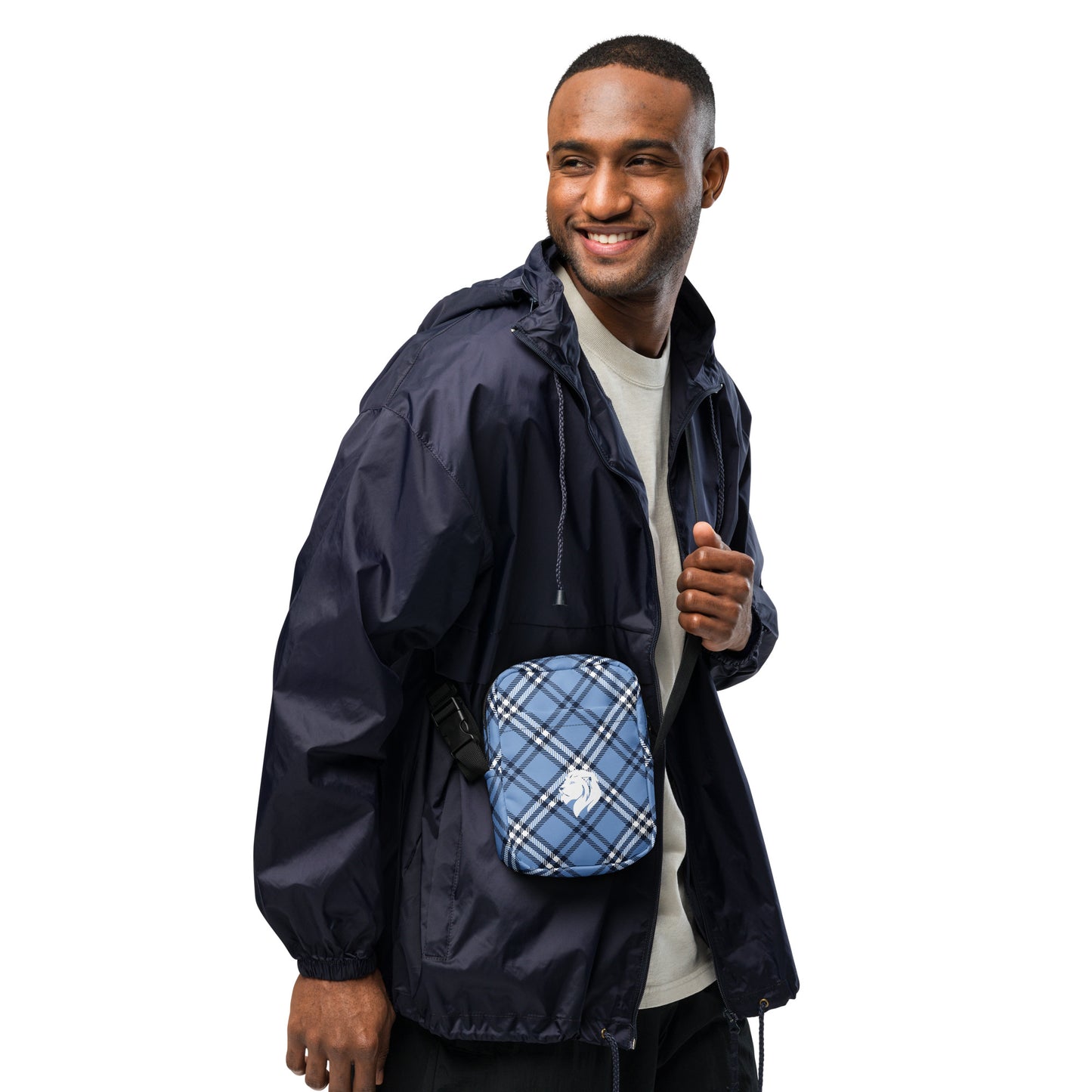 0904 Messenger Bag, Plaid Blue, 02