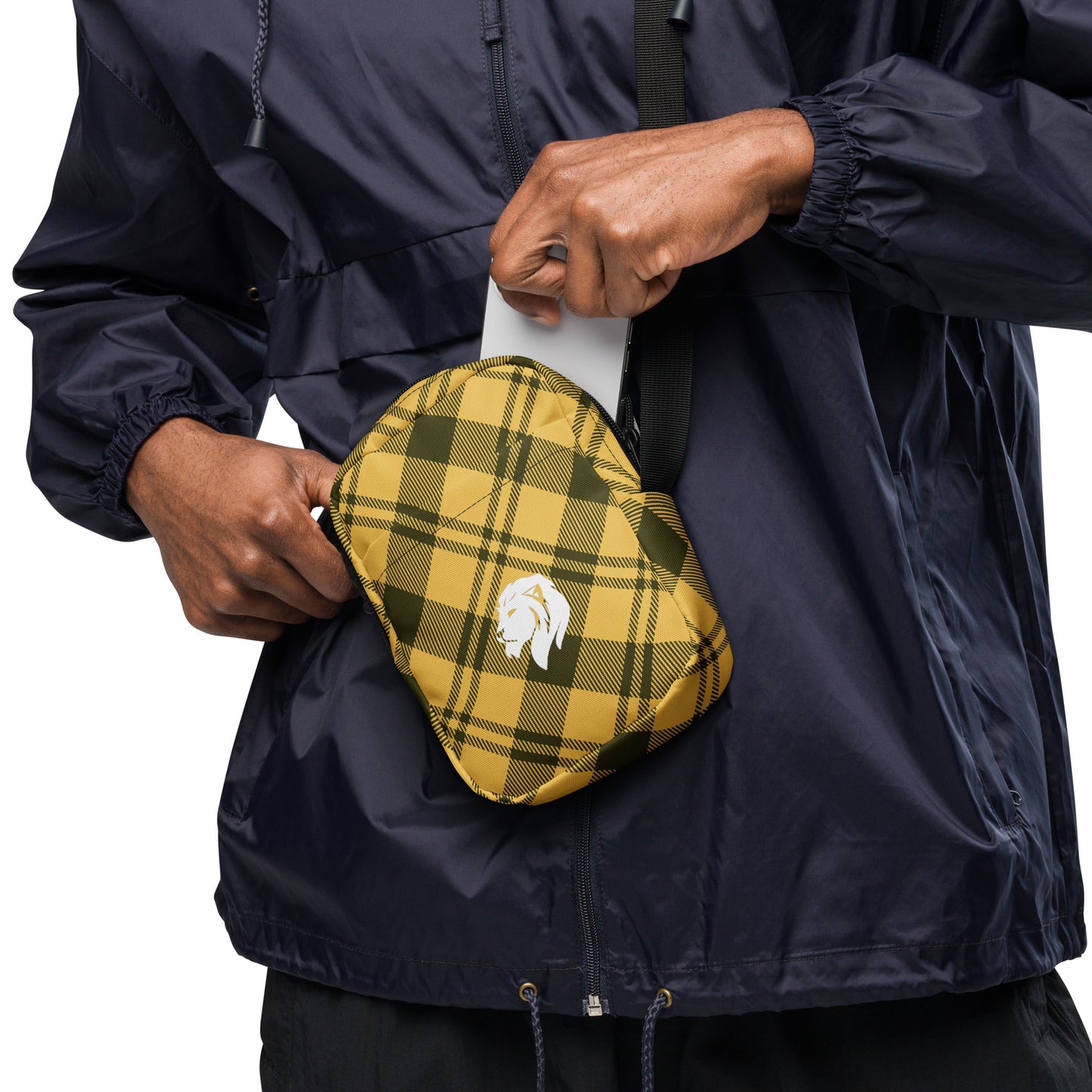 0904 Messenger Bag, Plaid Yellow, 02