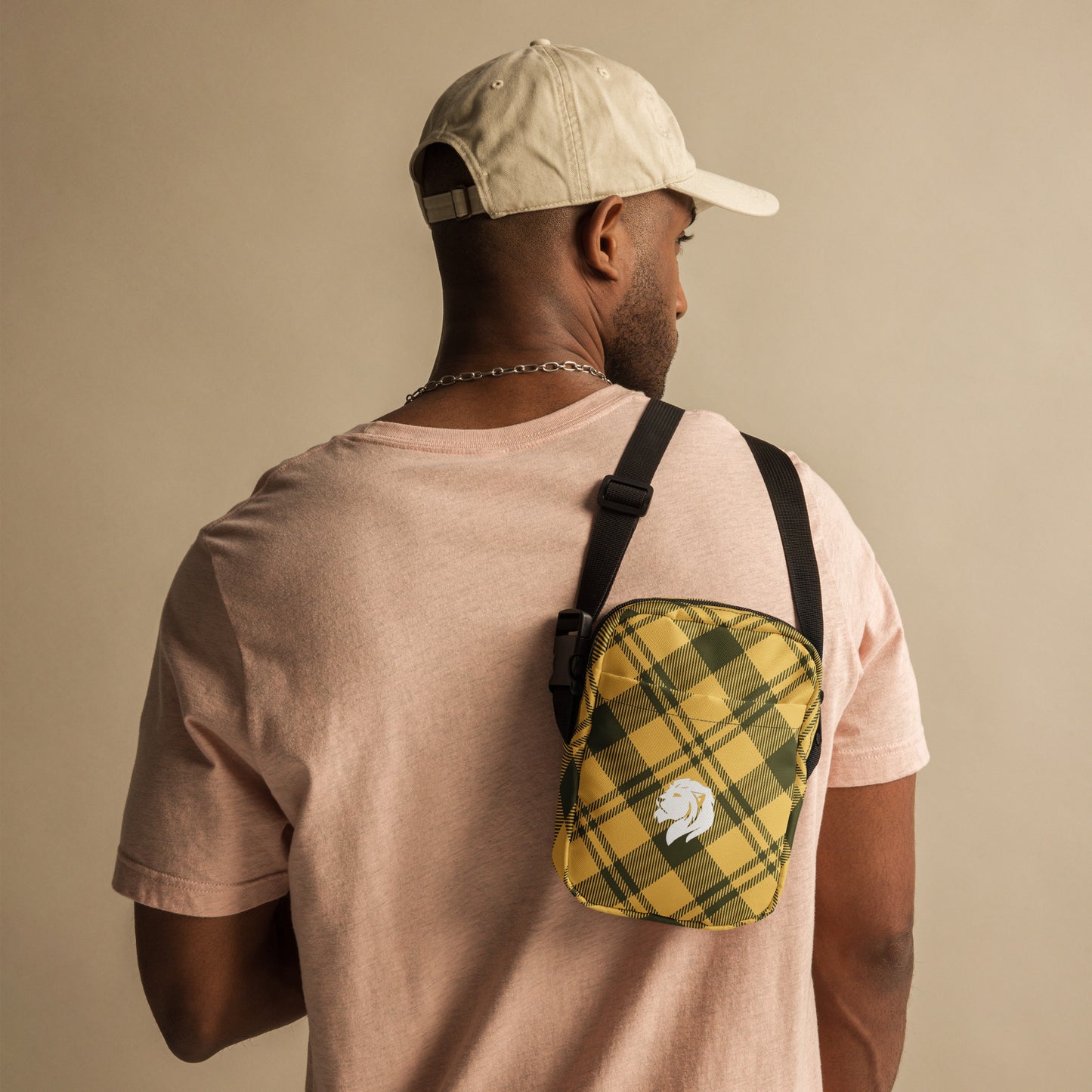 0904 Messenger Bag, Plaid Yellow, 02