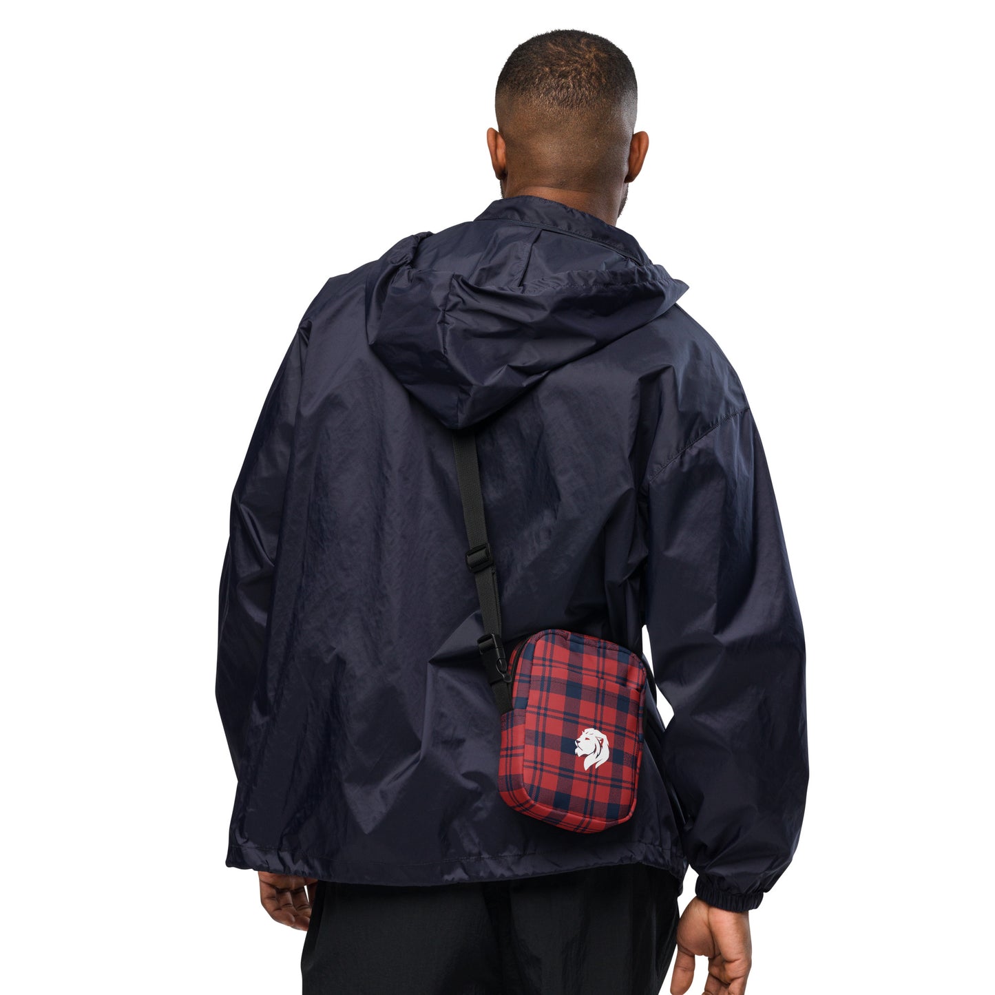 0904 Messenger Bag, Plaid Red and Blue, 02