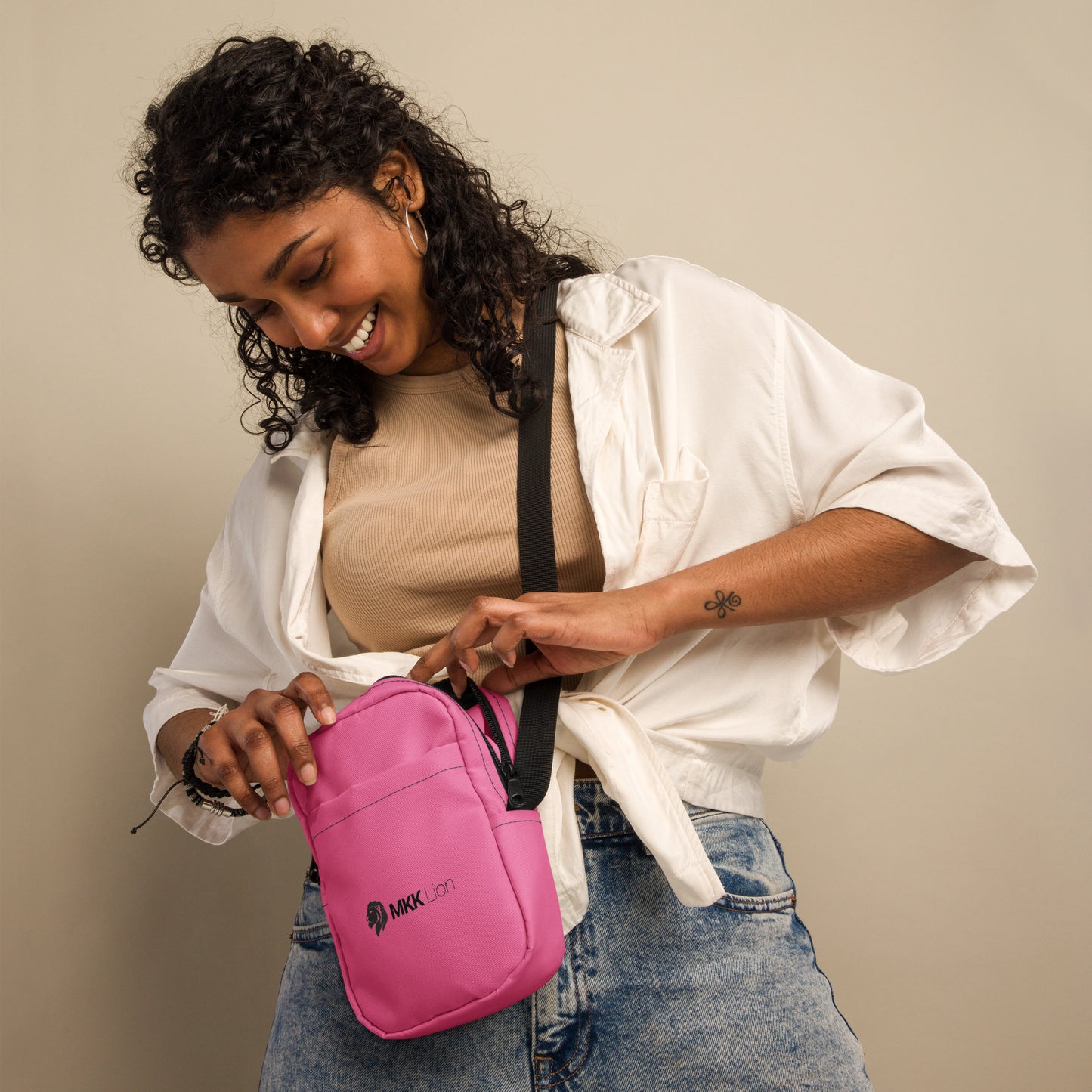 0904 Messenger Bag, Solid Pink, MKK Name