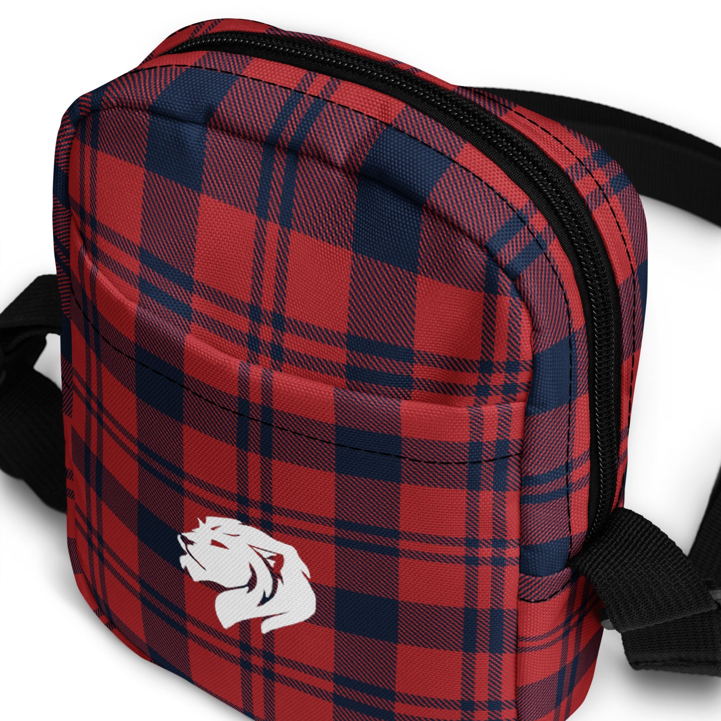 0904 Messenger Bag, Plaid Red and Blue, 02