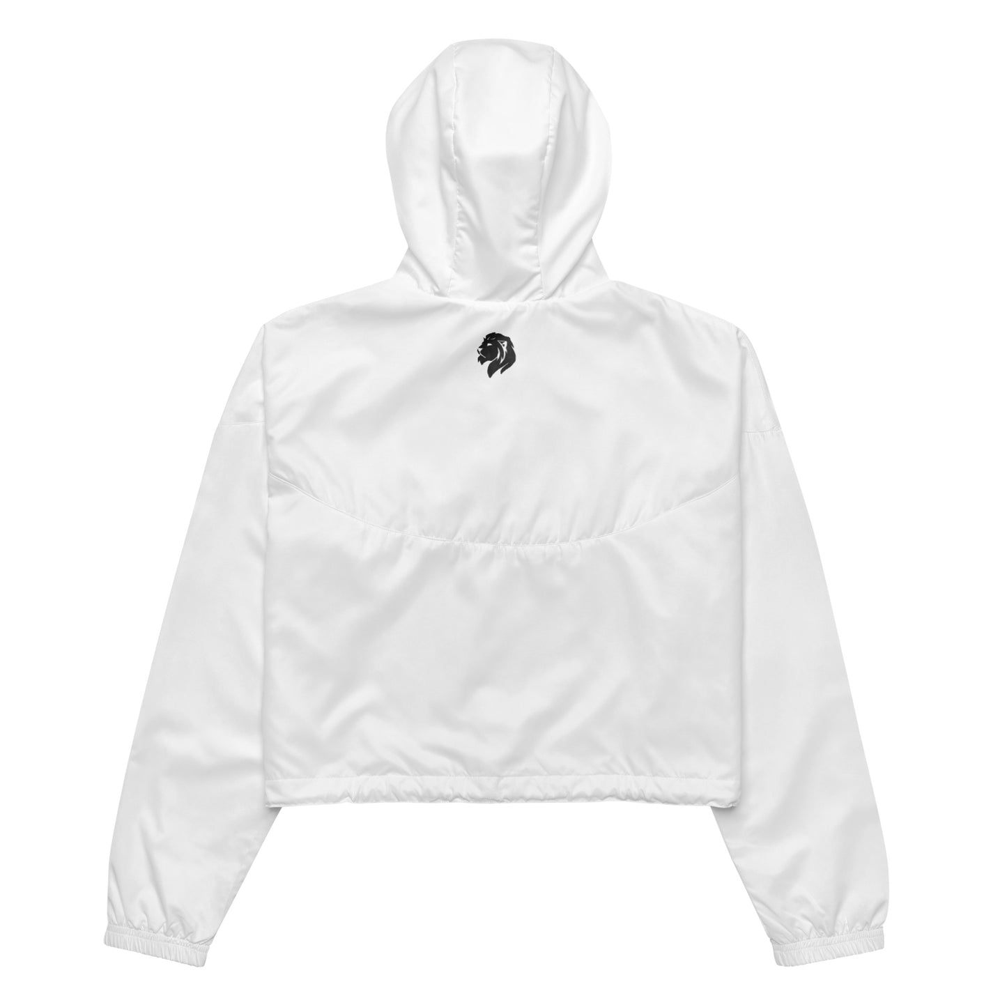 0604 Women’s Cropped Windbreaker, Solid White, 02