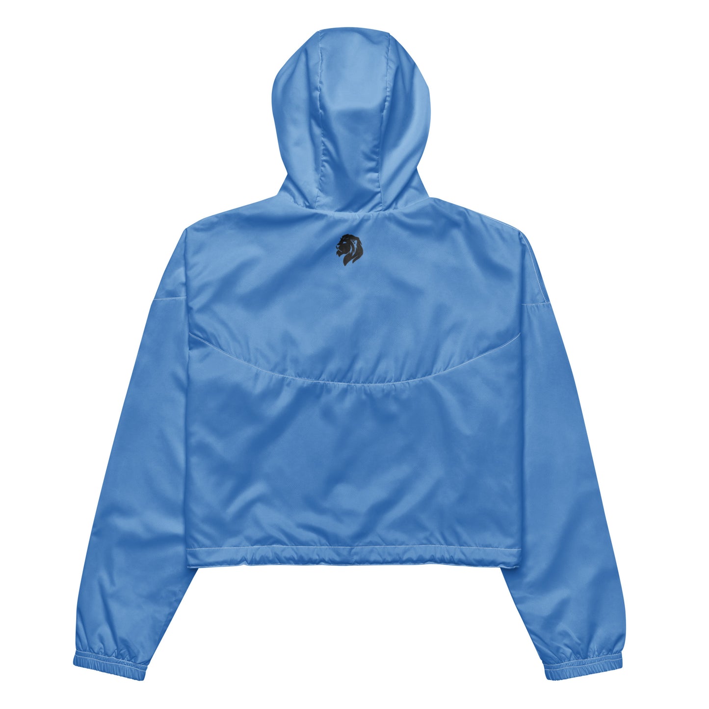 0604 Women’s Cropped Windbreaker, Solid Blue, 02