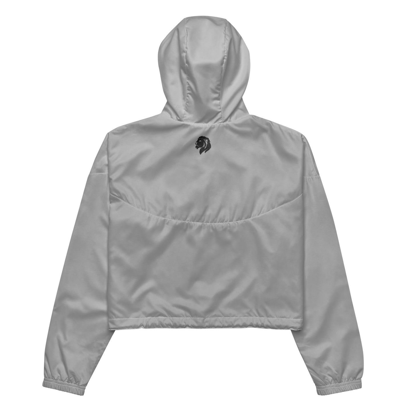 0604 Women’s Cropped Windbreaker, Solid Grey, 02