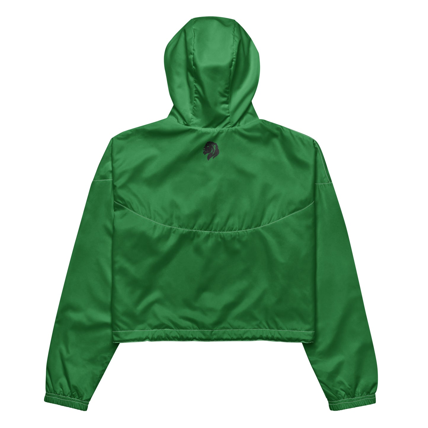 0604 Women’s Cropped Windbreaker, Solid Green, 02