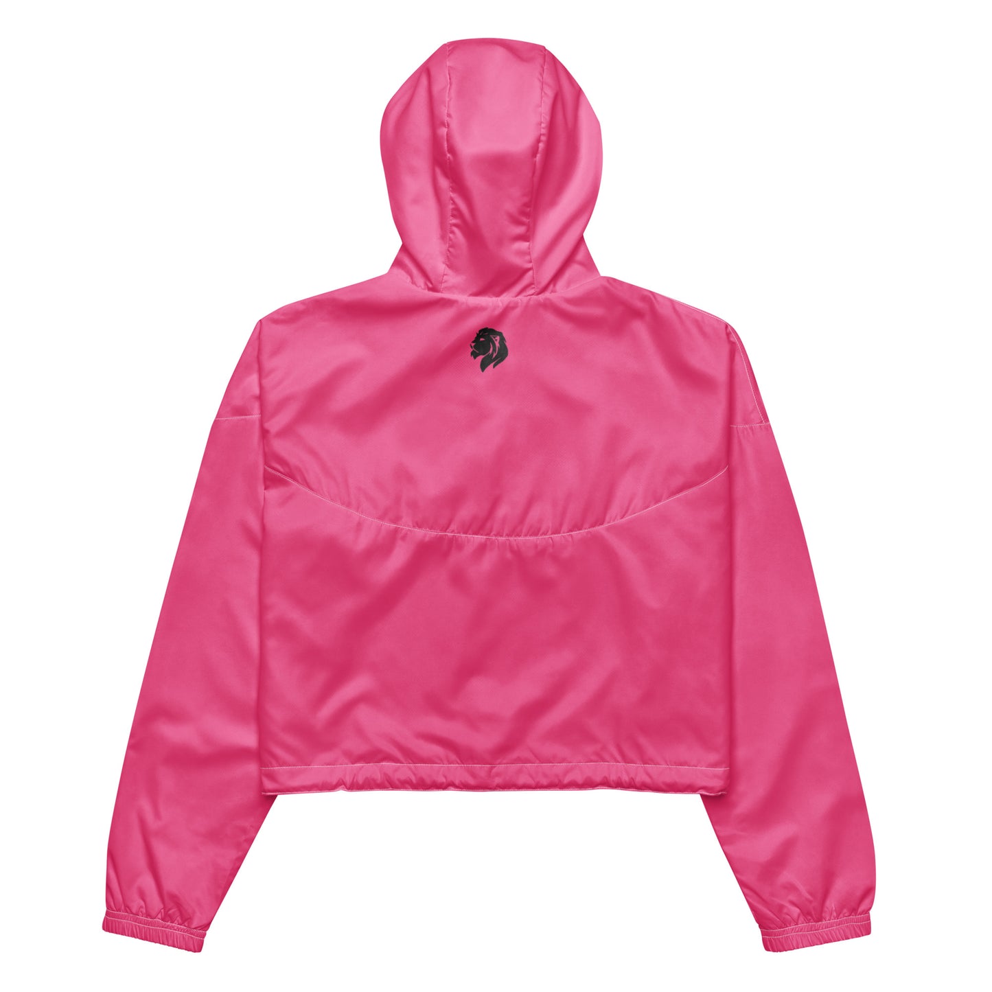 0604 Women’s Cropped Windbreaker, Solid Pink, 02