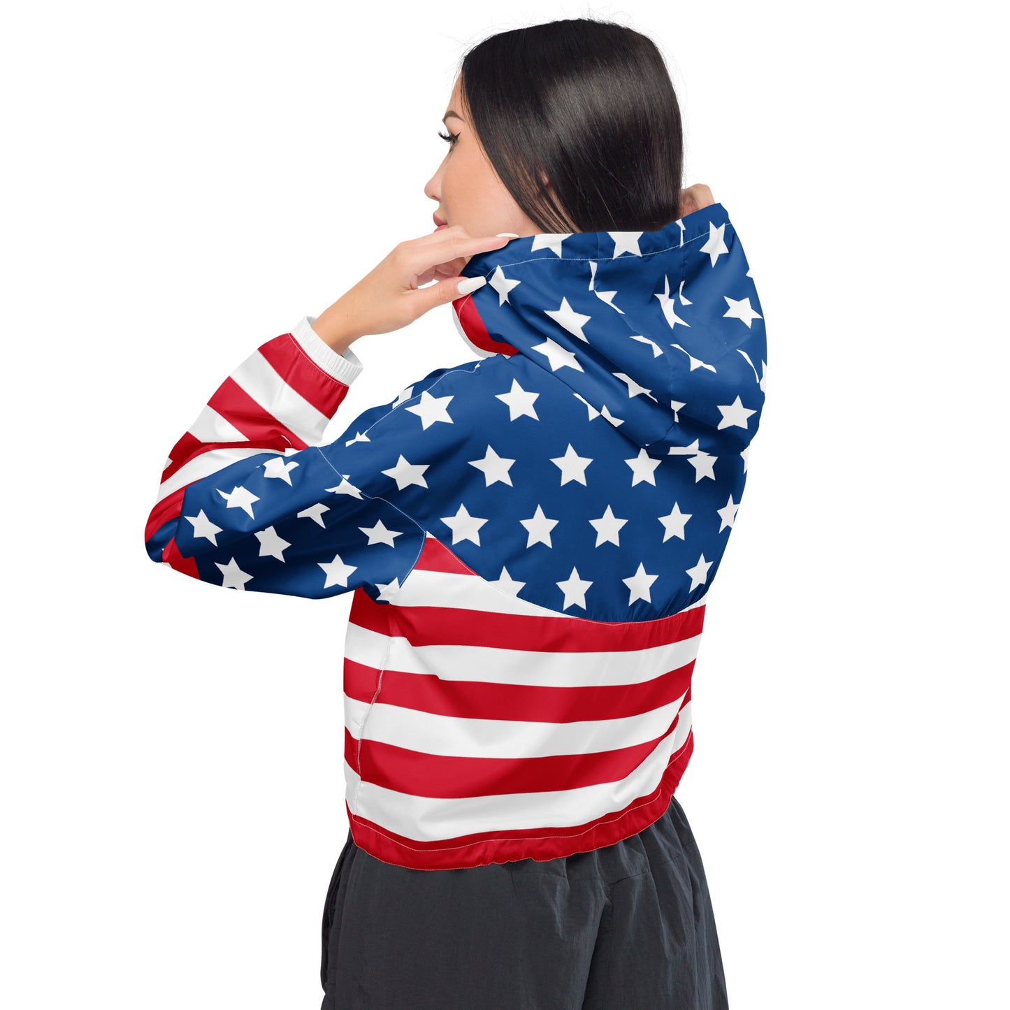 0604 Women’s Cropped Windbreaker, USA, 02