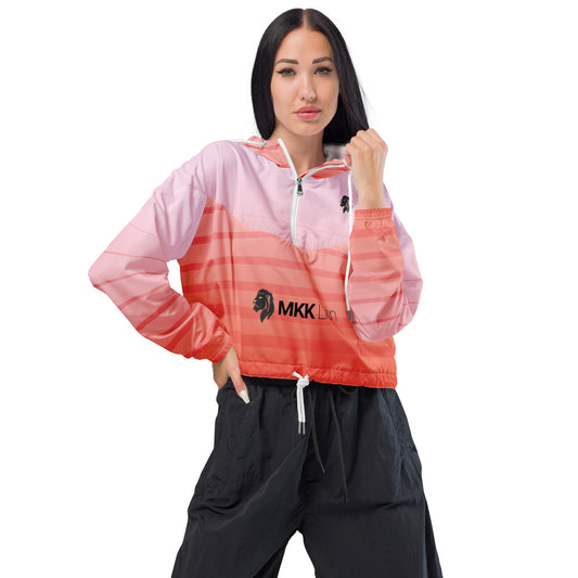 Stripes 6, 0604 Women’s Cropped Windbreaker