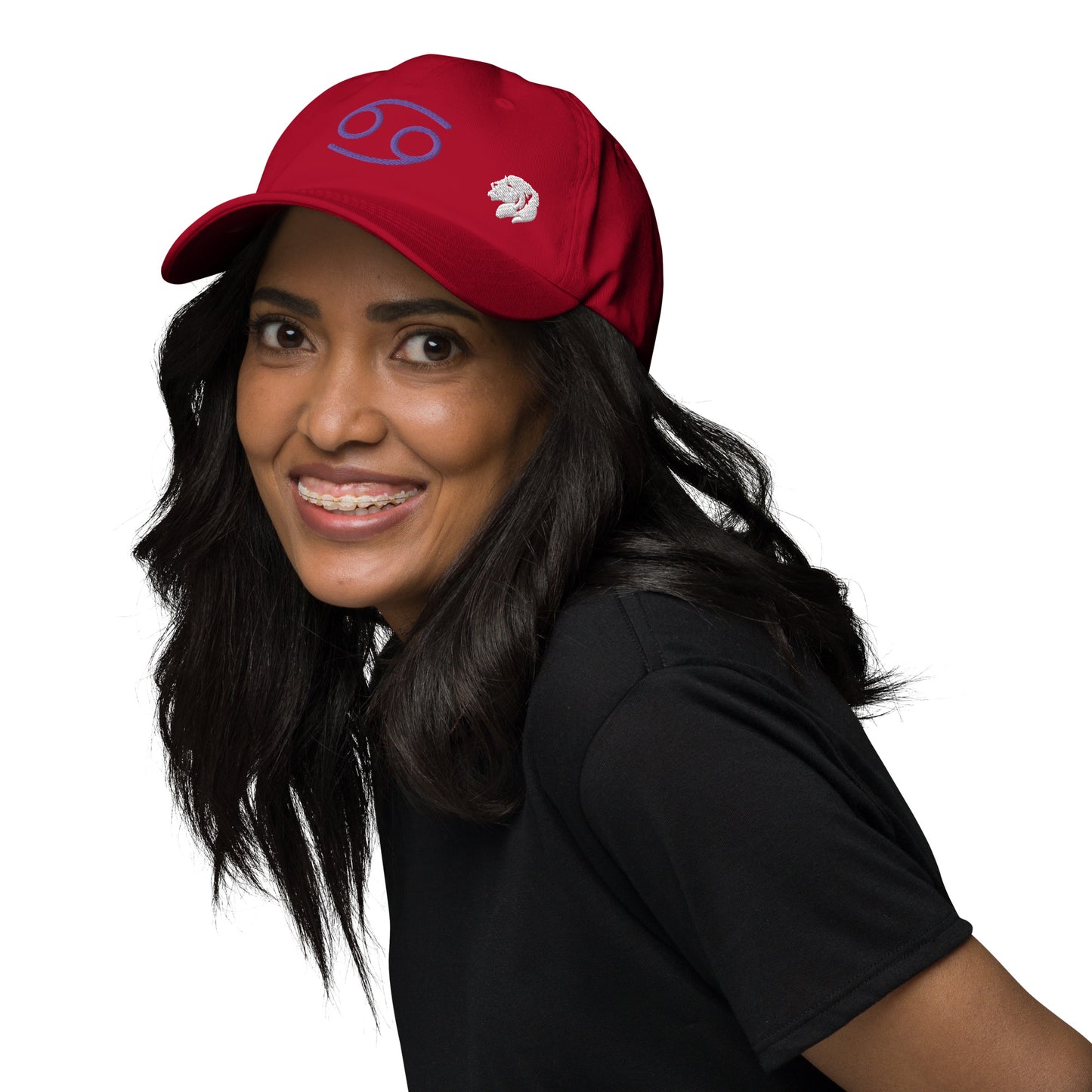 0802z Baseball Cap, Astrology Zodiac - Cancer Crab