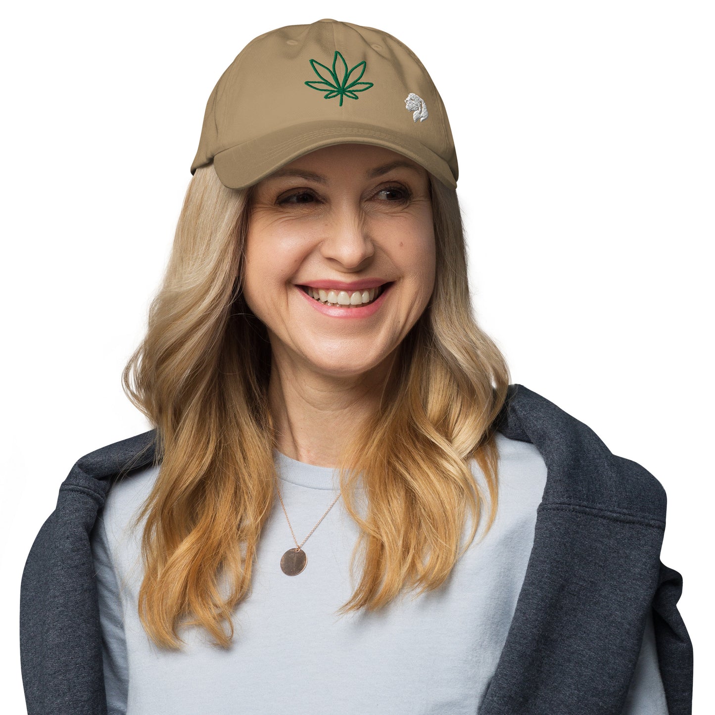 0802z Baseball Cap, Earth - Cannabis Marijuana Leaf