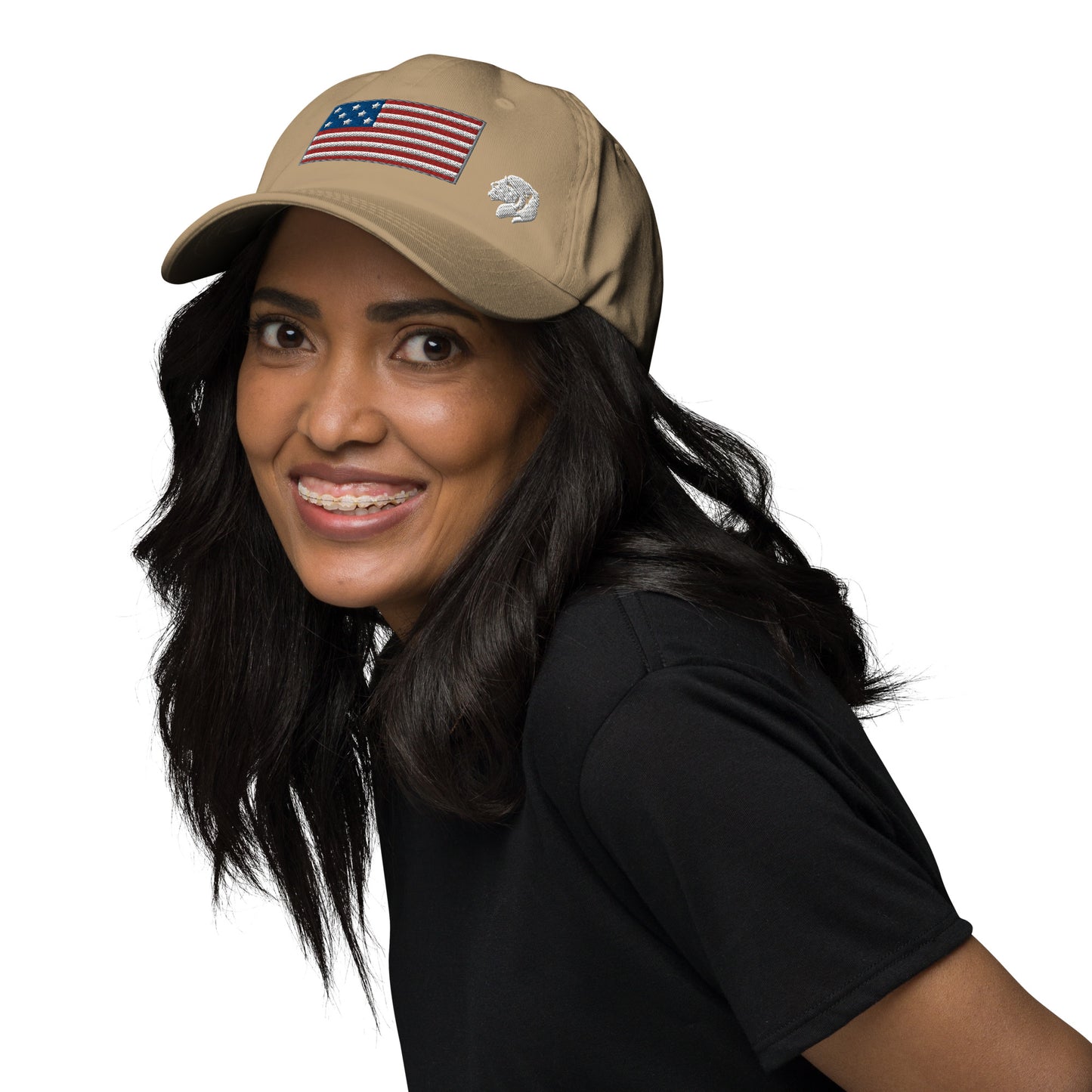 0802z Baseball Cap, USA - Flag