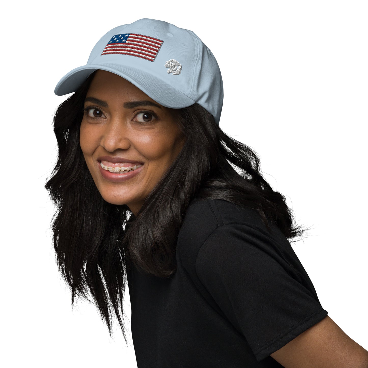 0802z Baseball Cap, USA - Flag