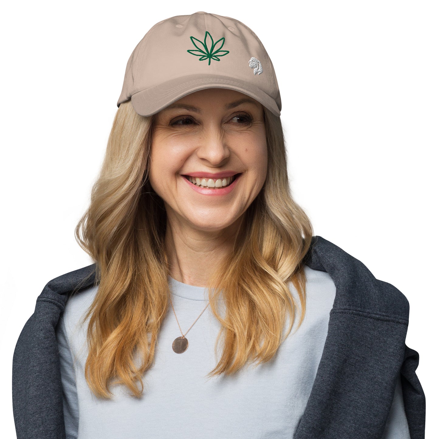 0802z Baseball Cap, Earth - Cannabis Marijuana Leaf