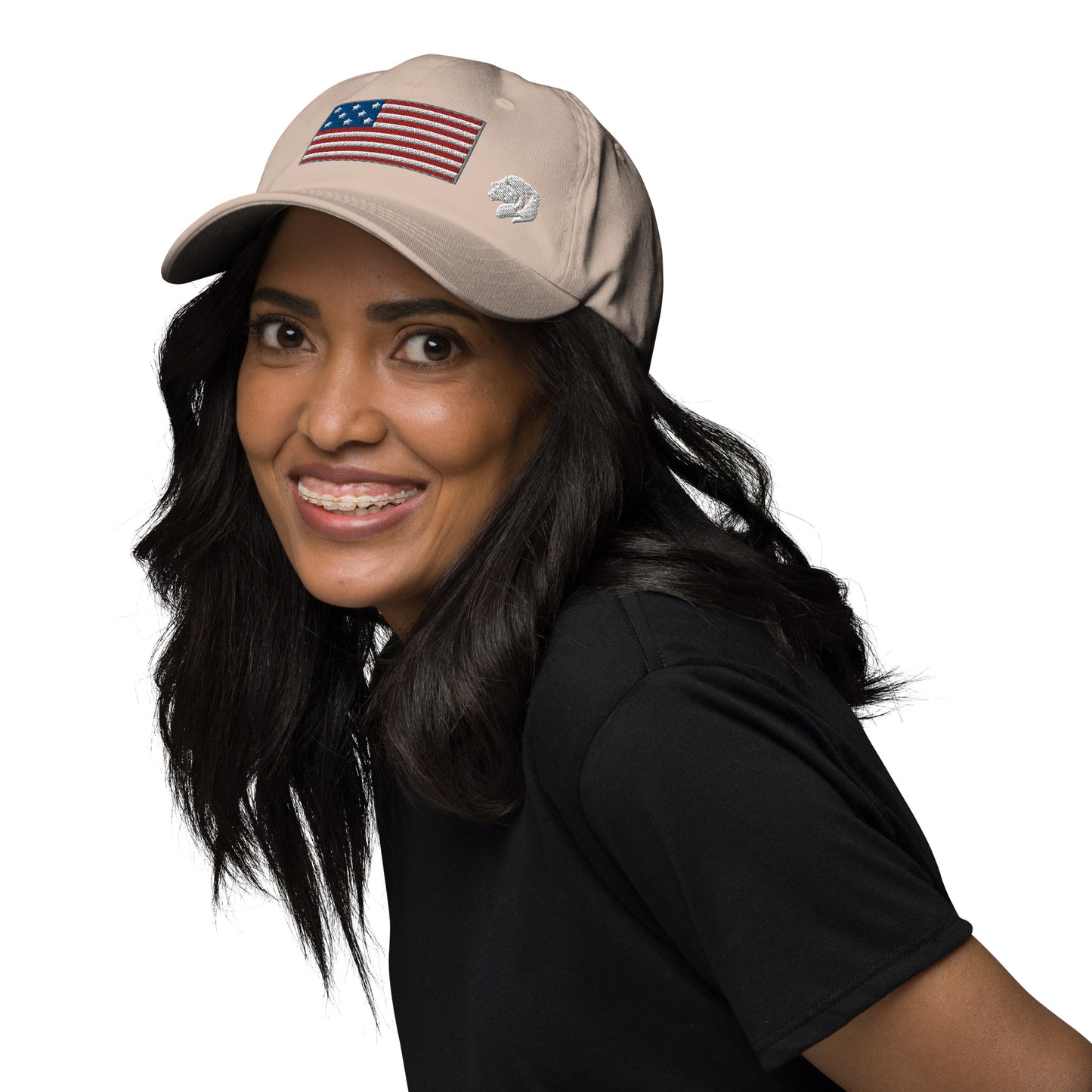 0802z Baseball Cap, USA - Flag