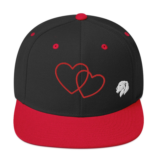 0803z Snapback Cap, Love - Hearts Interlocking, 02