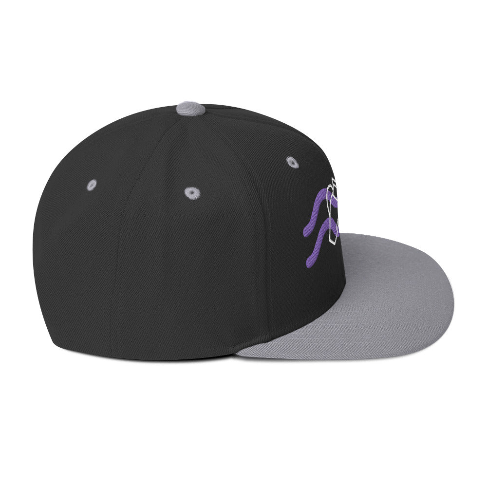 0803z Snapback Cap, Astrology Zodiac - Aquarius, 02