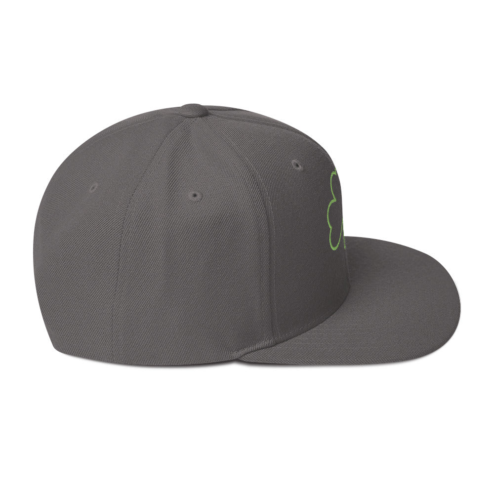 0803z Snapback Cap, Earth - Clover Shamrock Ireland, 02