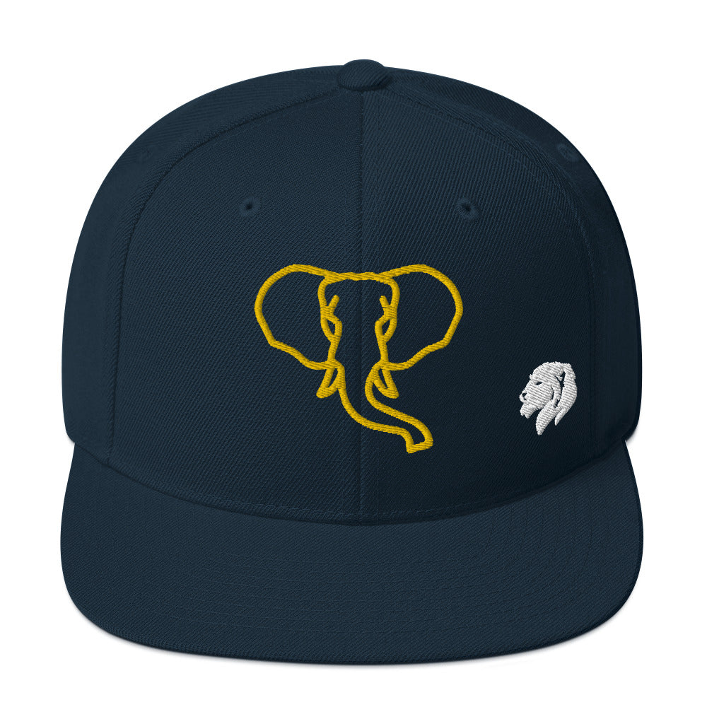 0803z Snapback Cap, Animal - Elephant, 02