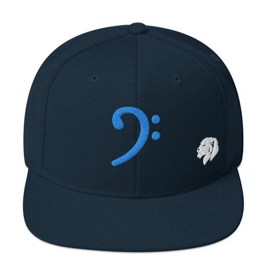 0803z Snapback Cap, Music - Bass Clef, 02