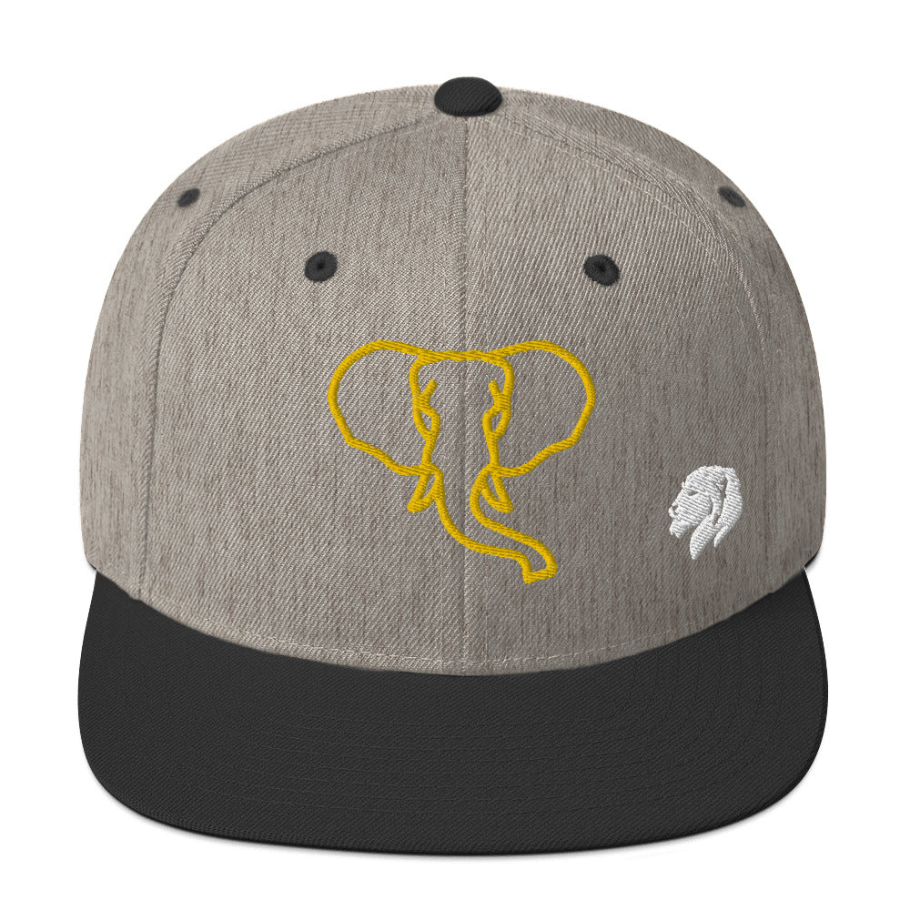 0803z Snapback Cap, Animal - Elephant, 02