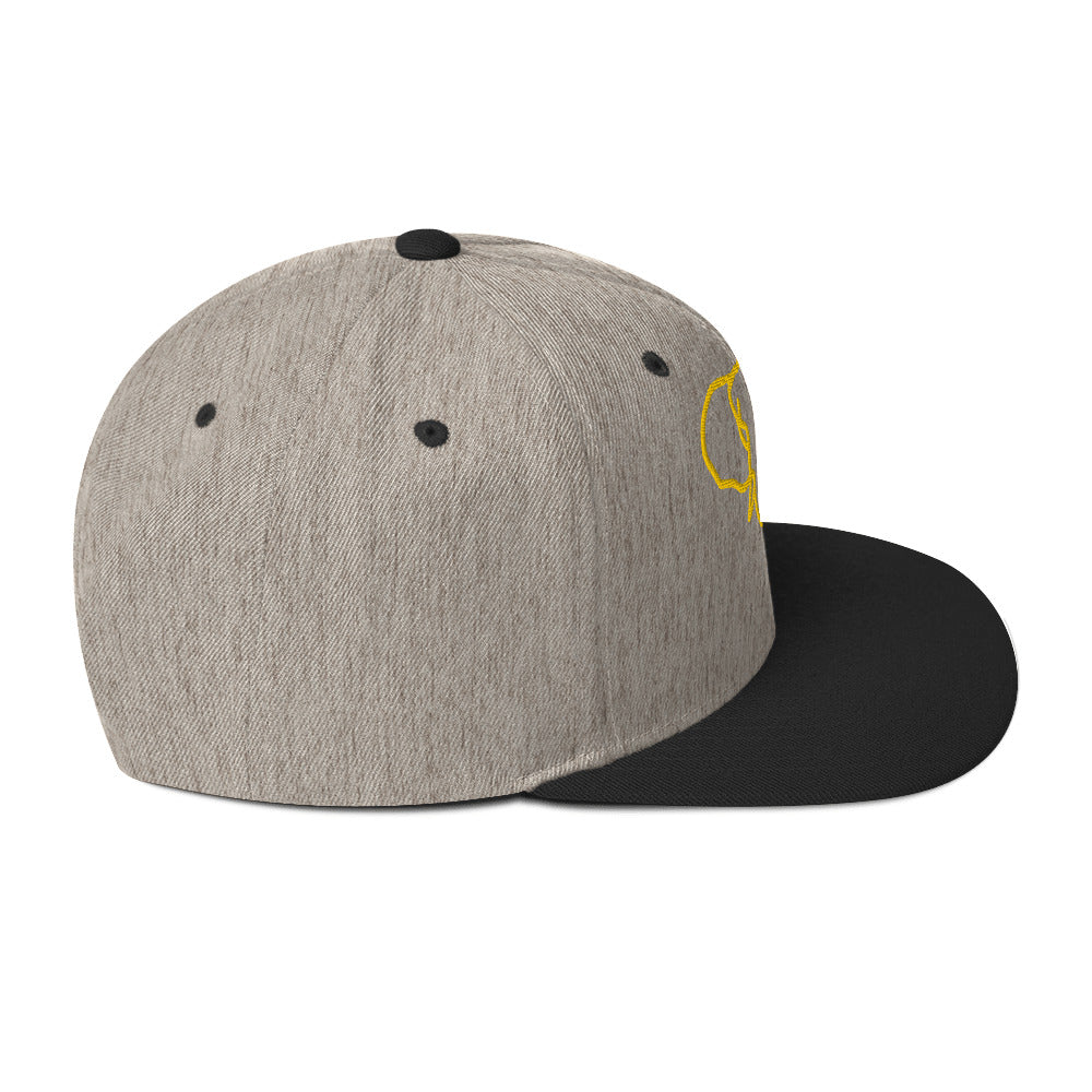 0803z Snapback Cap, Animal - Elephant, 02