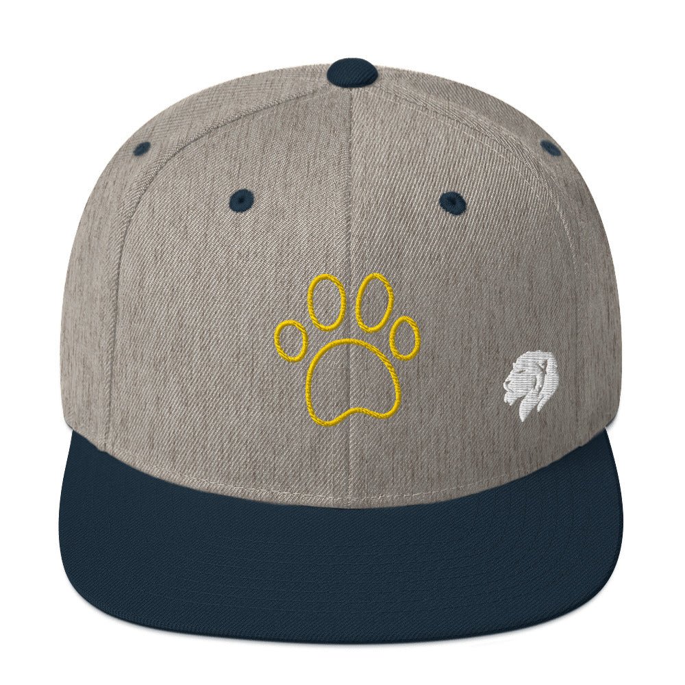 0803z Snapback Cap, Animal - Dog Paw, 02