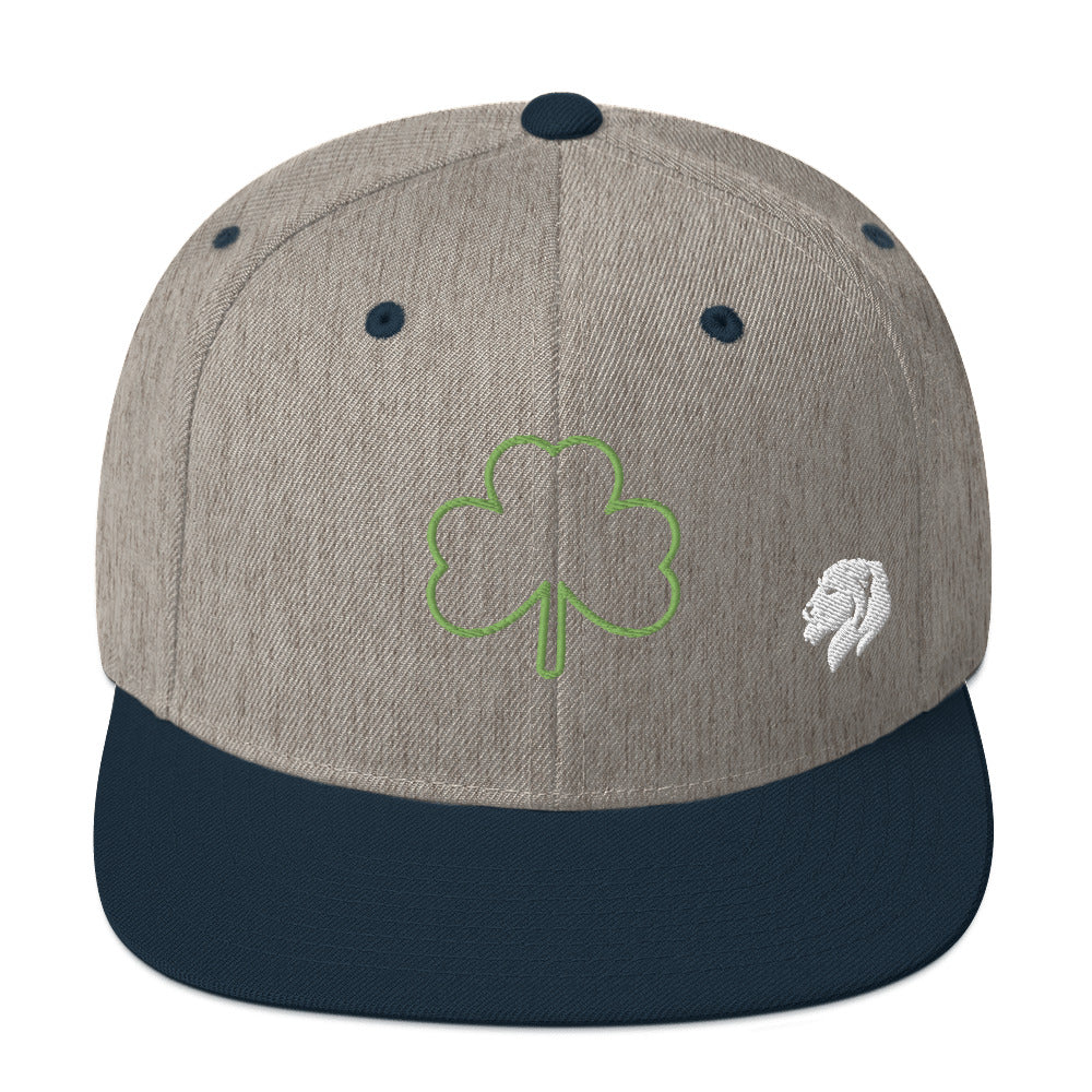 0803z Snapback Cap, Earth - Clover Shamrock Ireland, 02