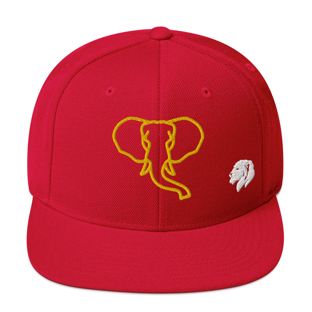 0803z Snapback Cap, Animal - Elephant, 02