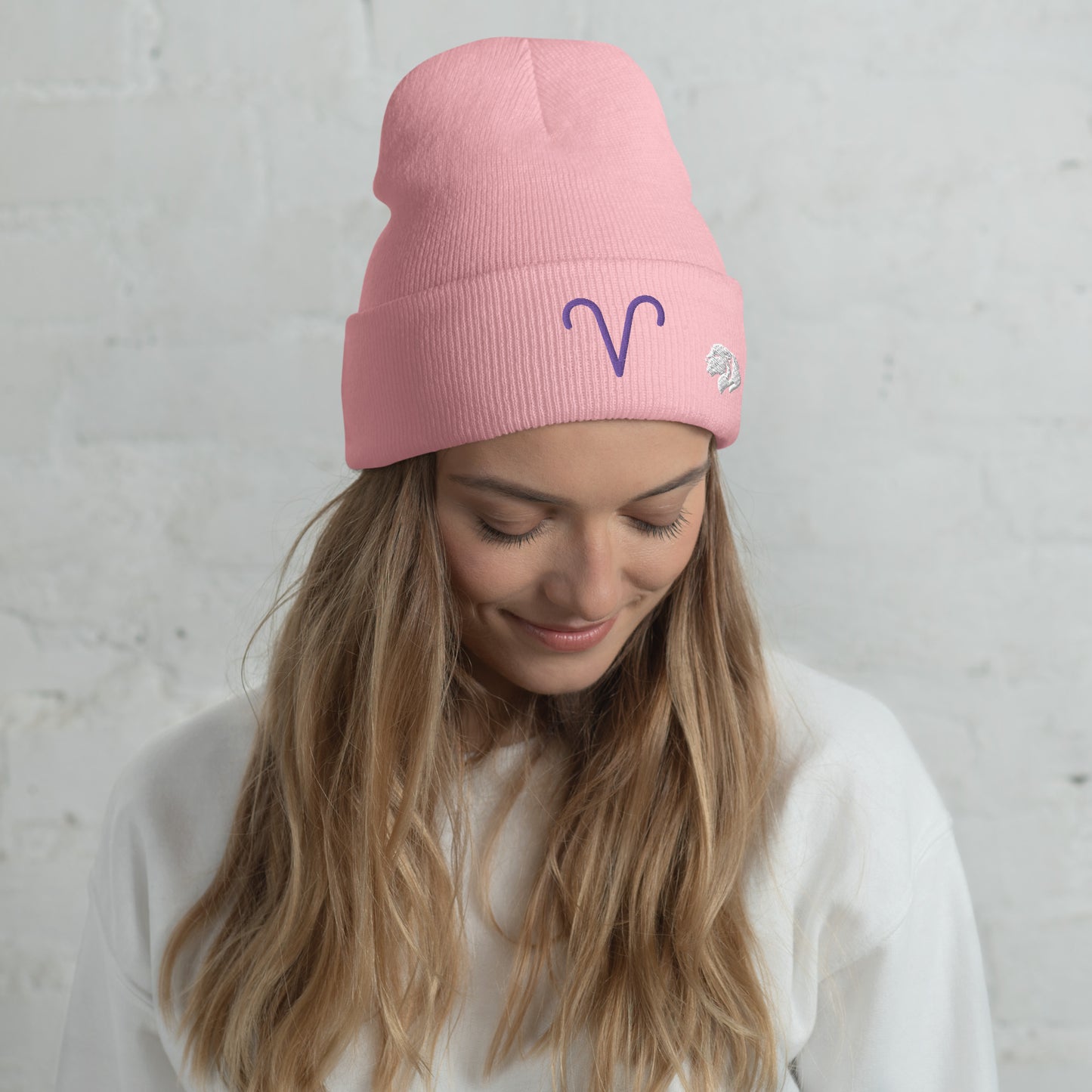 0801c Cuffed Beanie, Astrology Zodiac - Aries