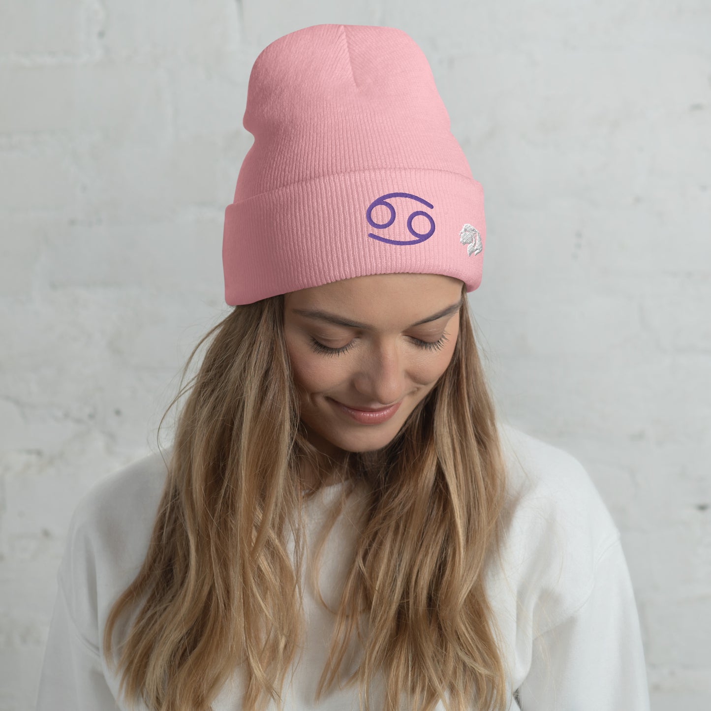 0801c Cuffed Beanie, Astrology Zodiac - Cancer