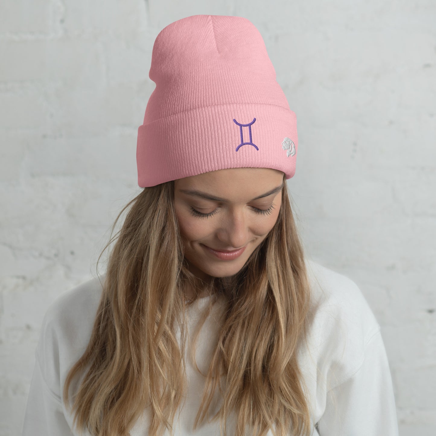 0801c Cuffed Beanie, Astrology Zodiac - Gemini