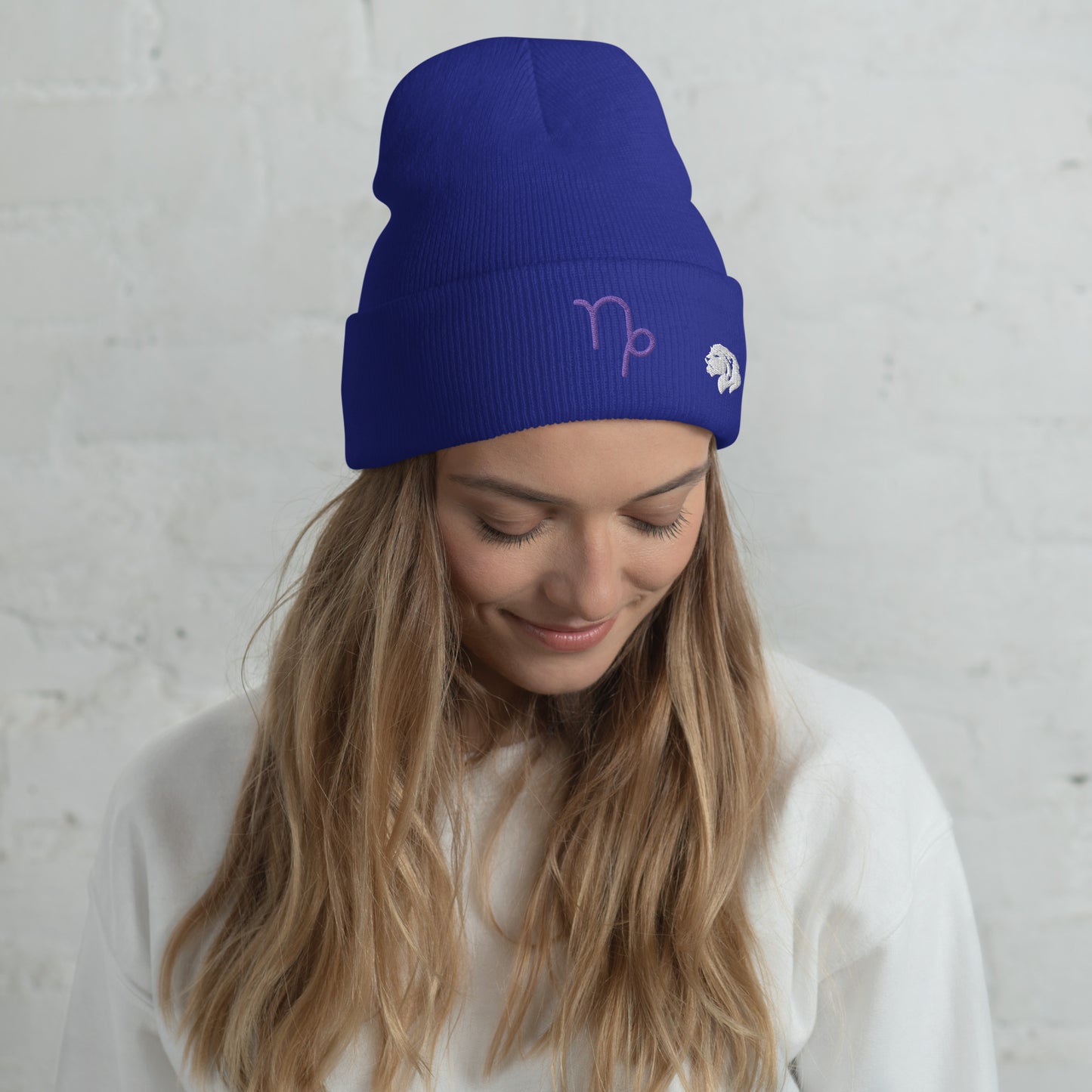 0801c Cuffed Beanie, Astrology Zodiac - Capricorn