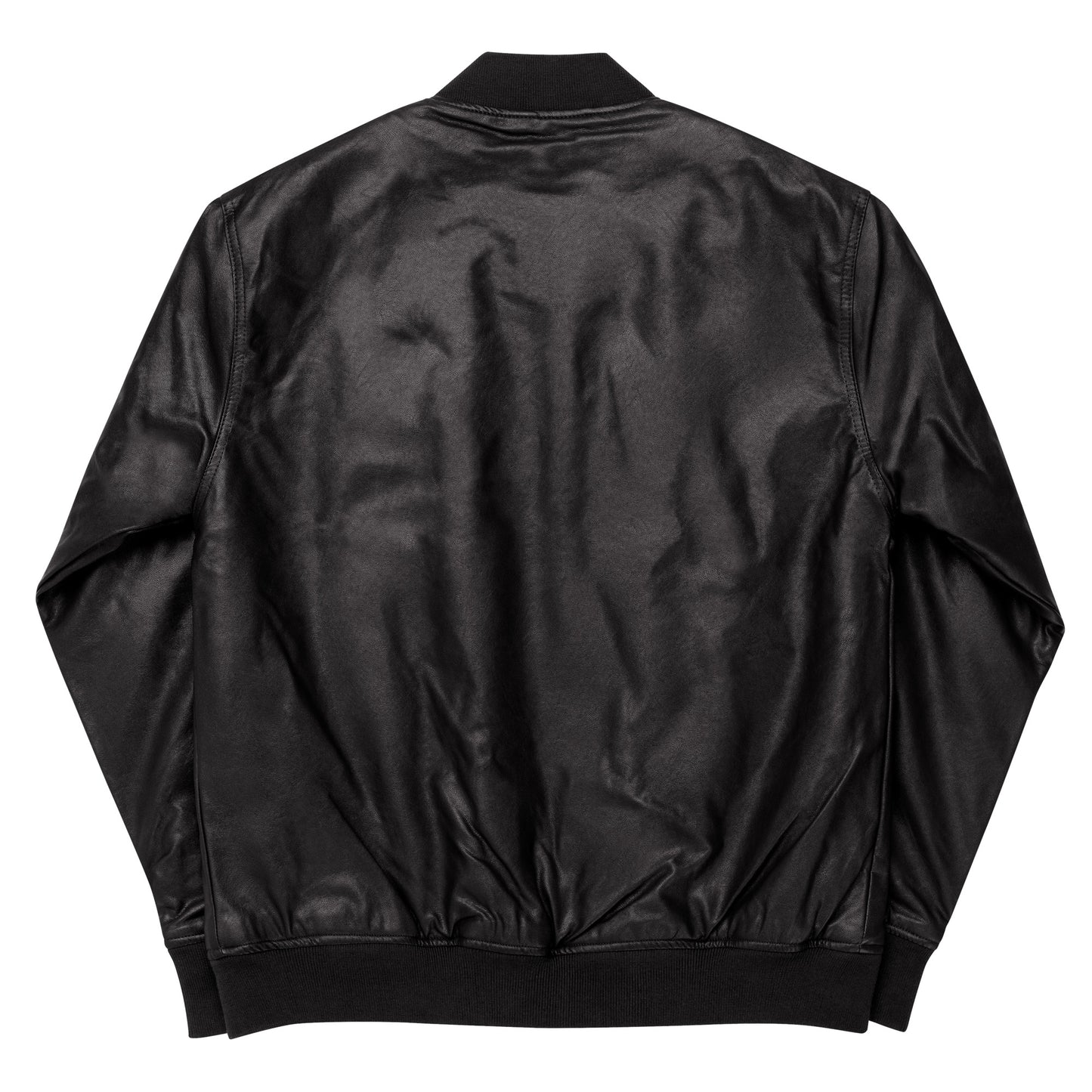 0601b Faux Leather Bomber Jacket, 03