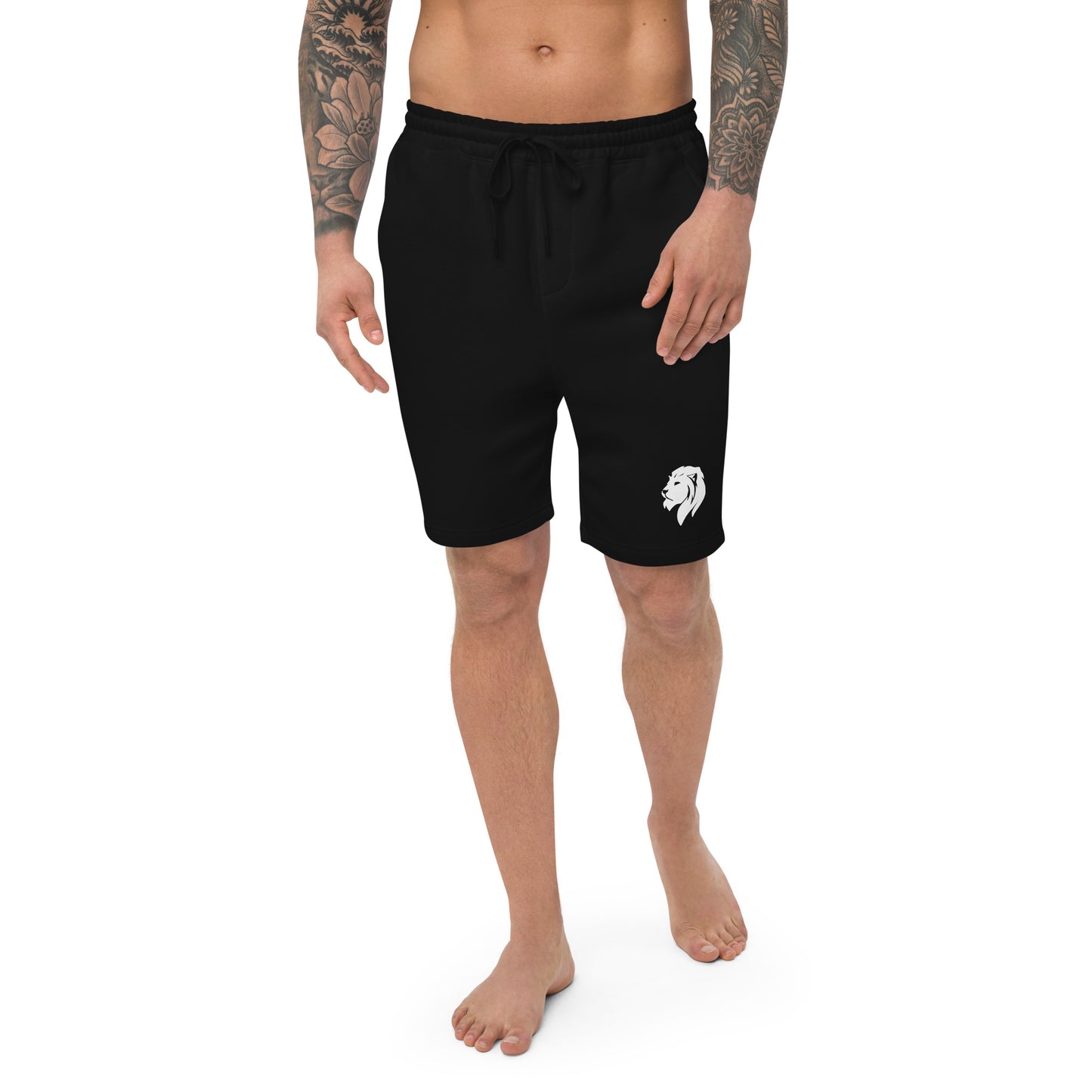 0201 Unisex Fleece Shorts, Solid Black, 02