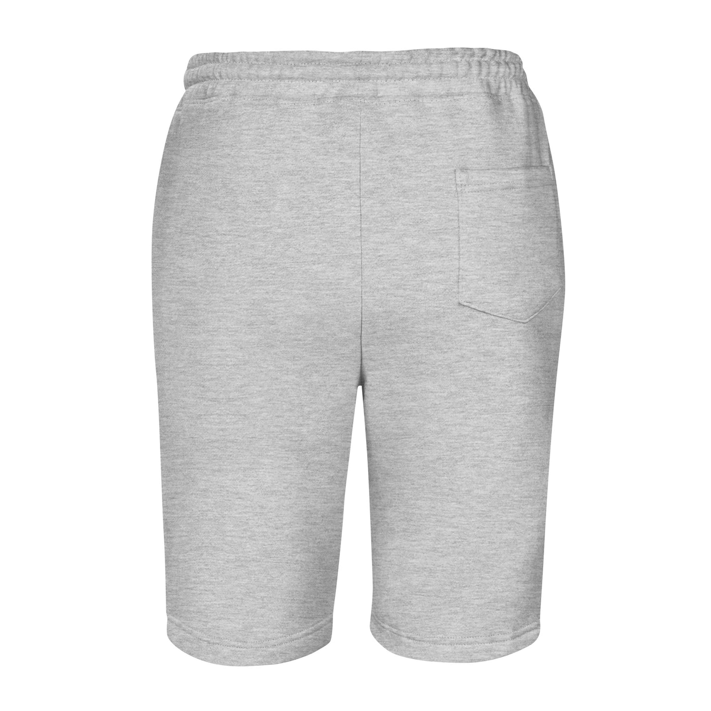 0201 Unisex Fleece Shorts, Solid White/Grey, 02