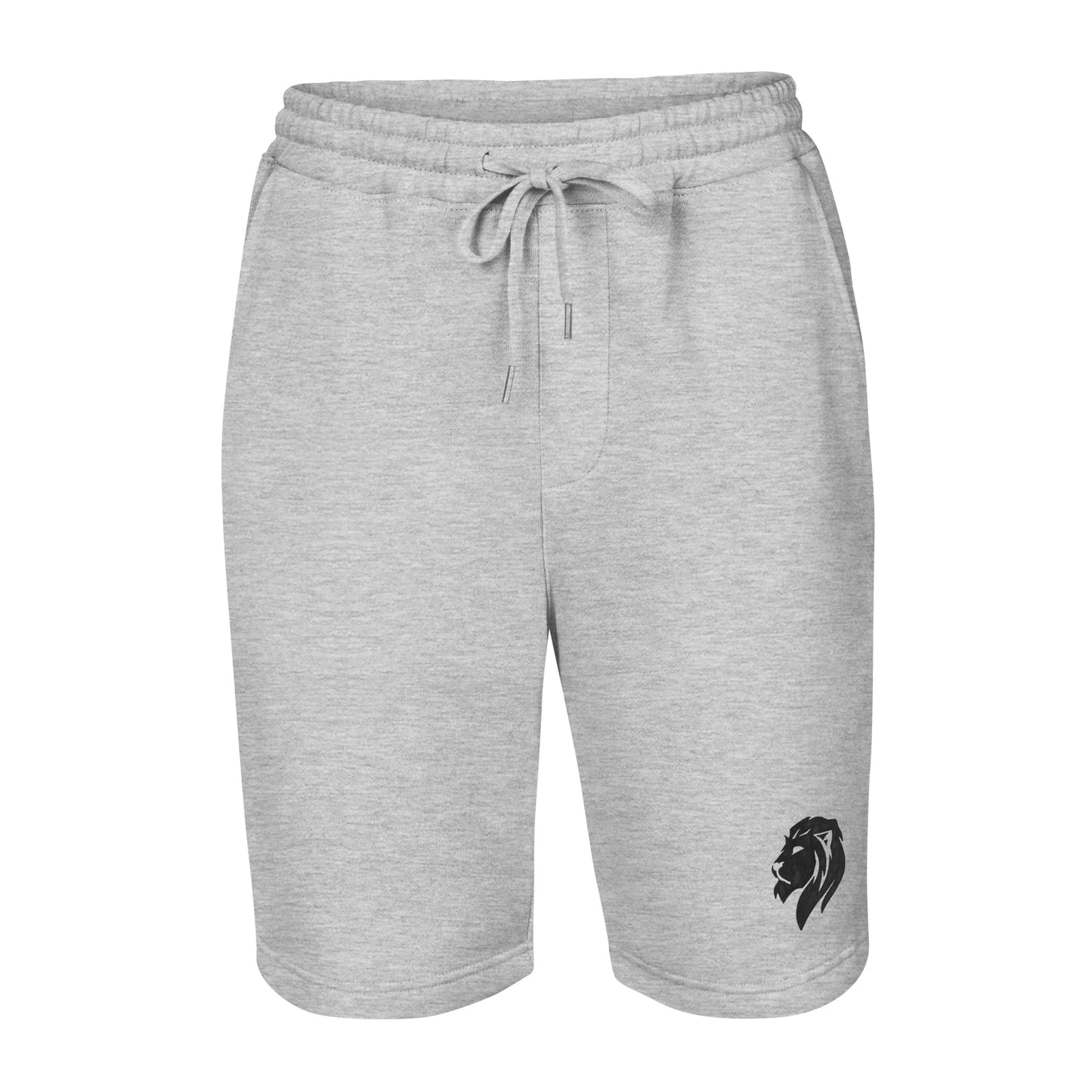 0201 Unisex Fleece Shorts, Solid White/Grey, 02