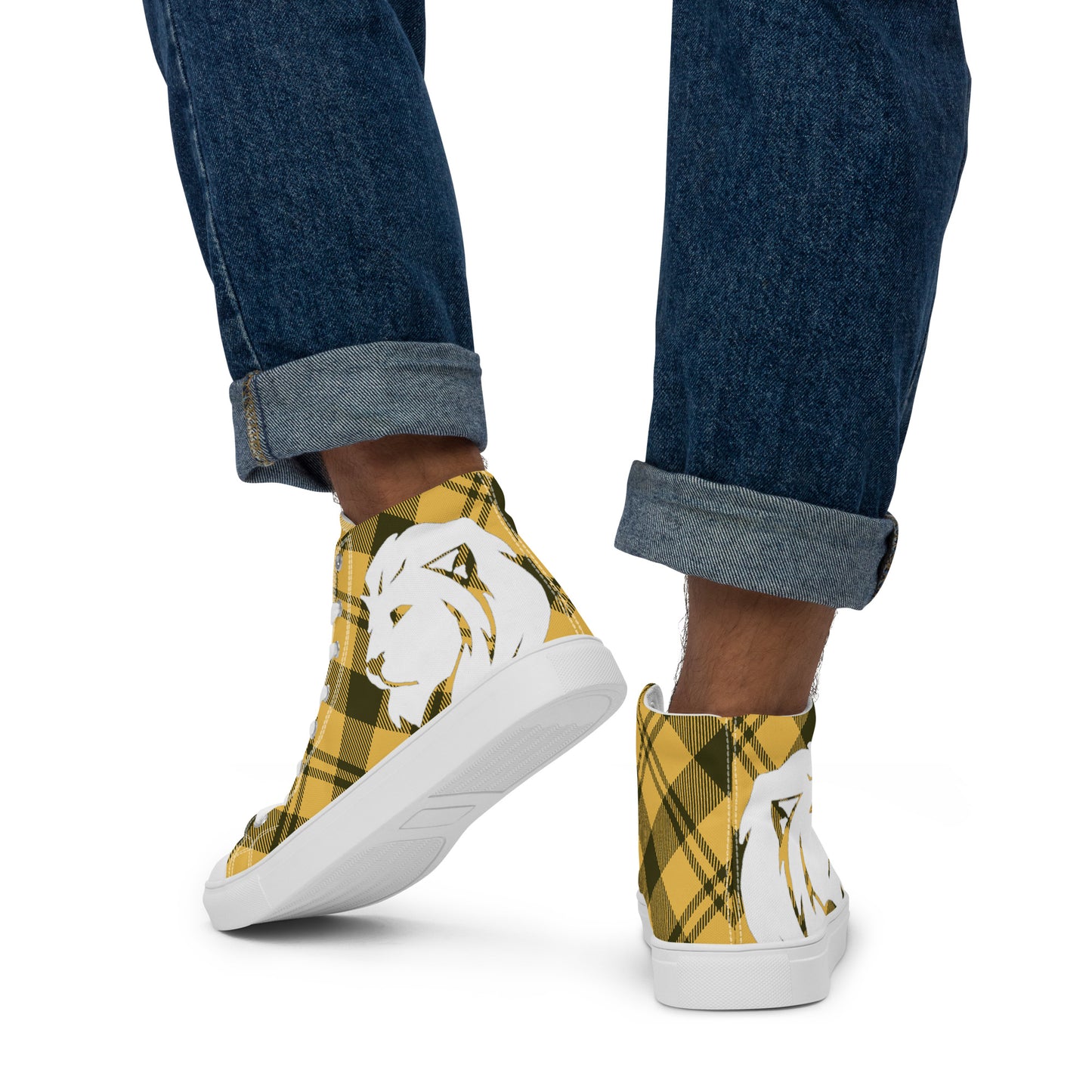 0704 Hi-Tops, Plaid Yellow, mk2