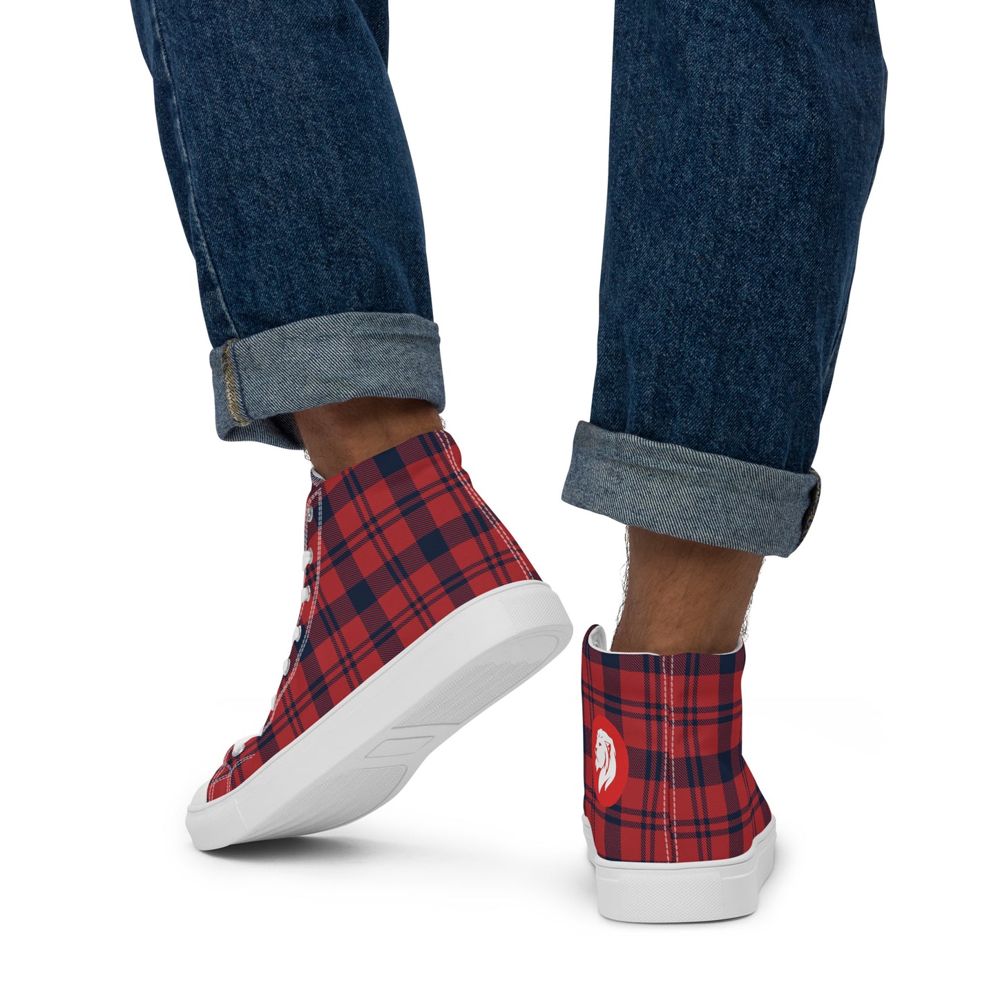 0704 Hi-Tops, Plaid Red and Blue, mk1