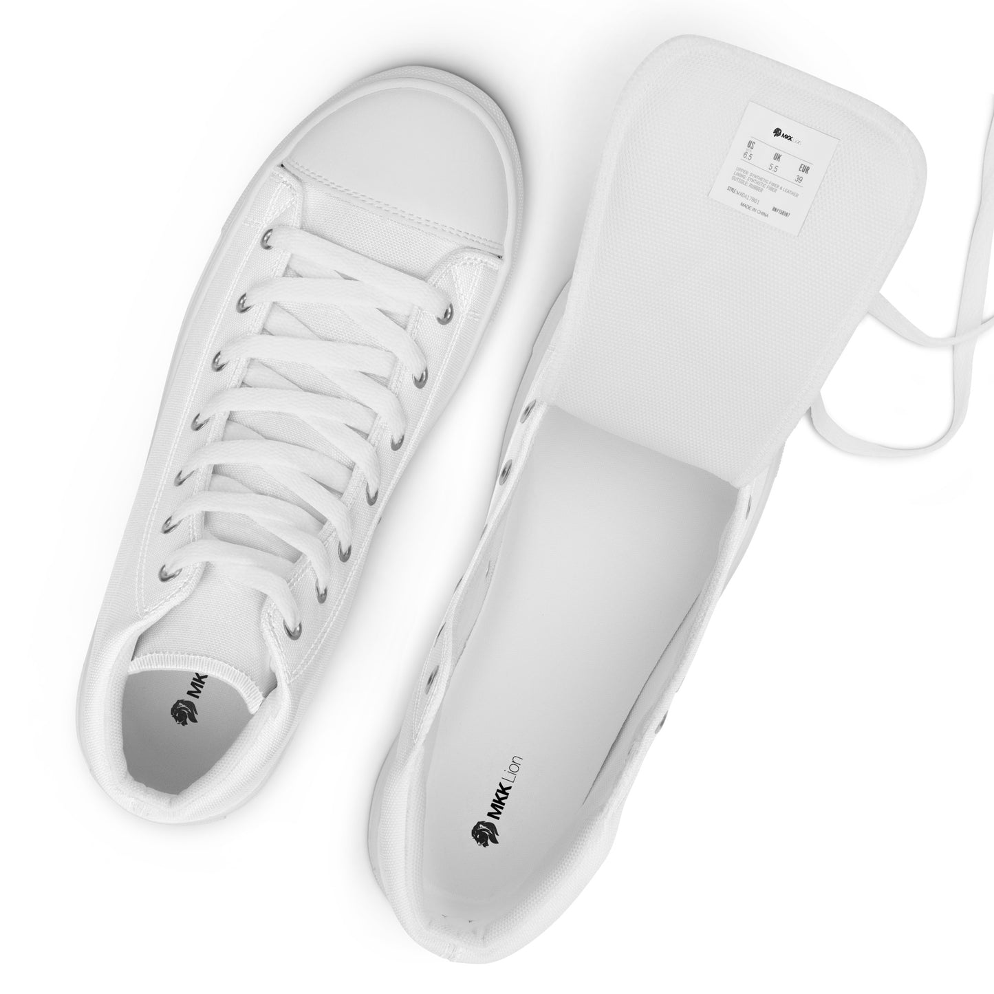 0704 Hi-Tops, Solid White, mk1