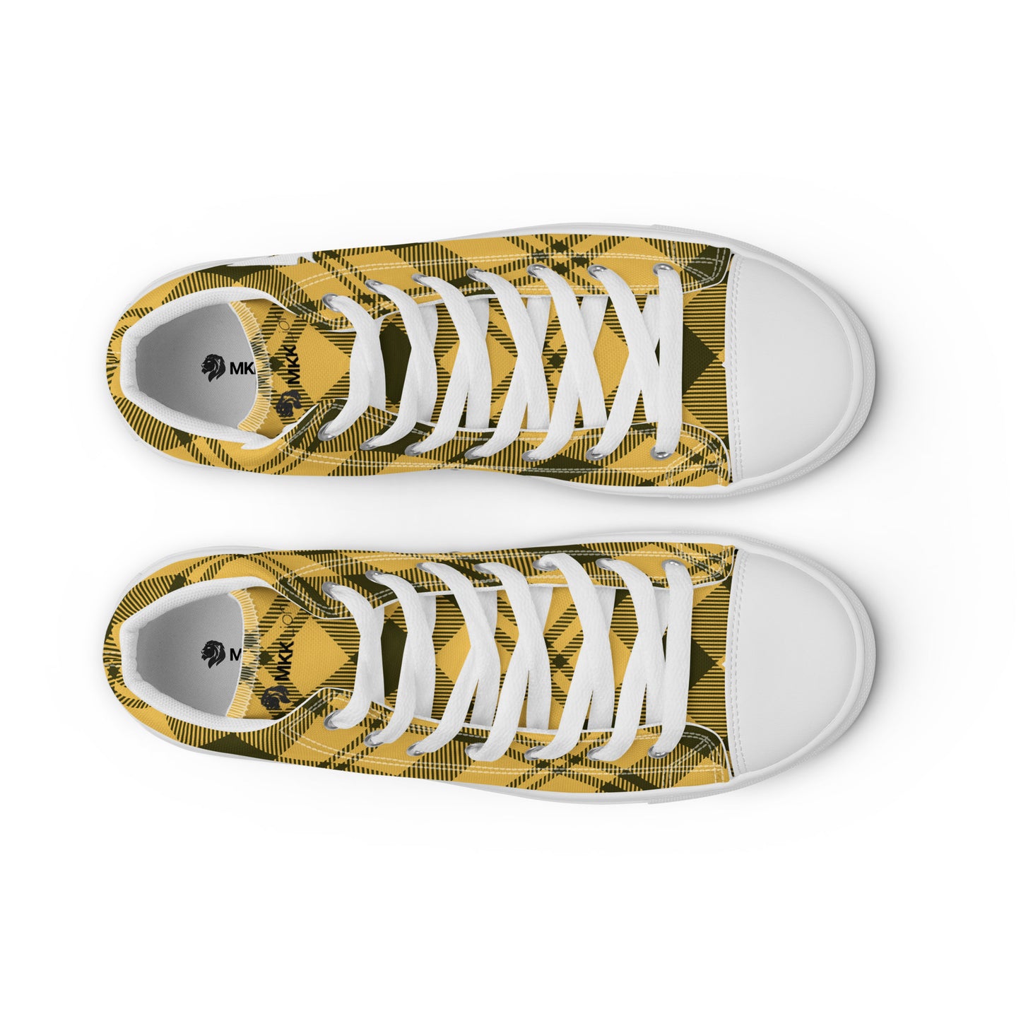 0704 Hi-Tops, Plaid Yellow, mk2